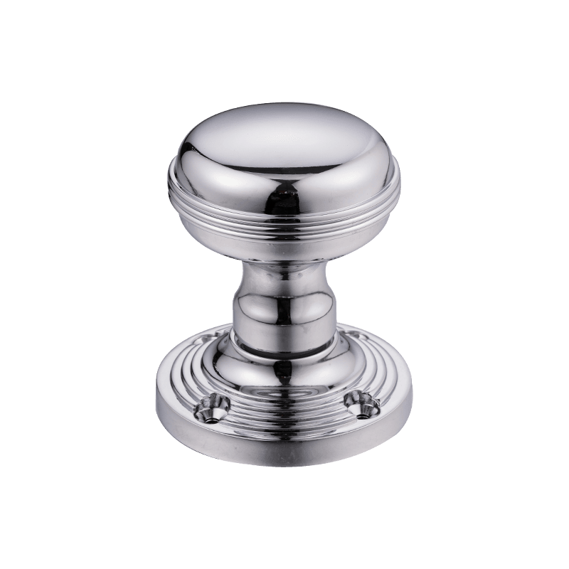 Pomello per Porta Mortasa Reeded Sprung - Cromato